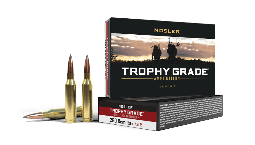 Featured image for “Nosler 260 Rem 129gr AccuBond Long Range Trophy Grade Ammunition (20ct)”