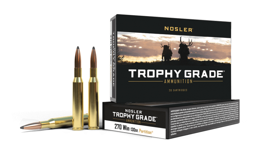 Featured image for “Nosler 270 Win 130gr Partition Trophy Grade Ammunition (20ct)”