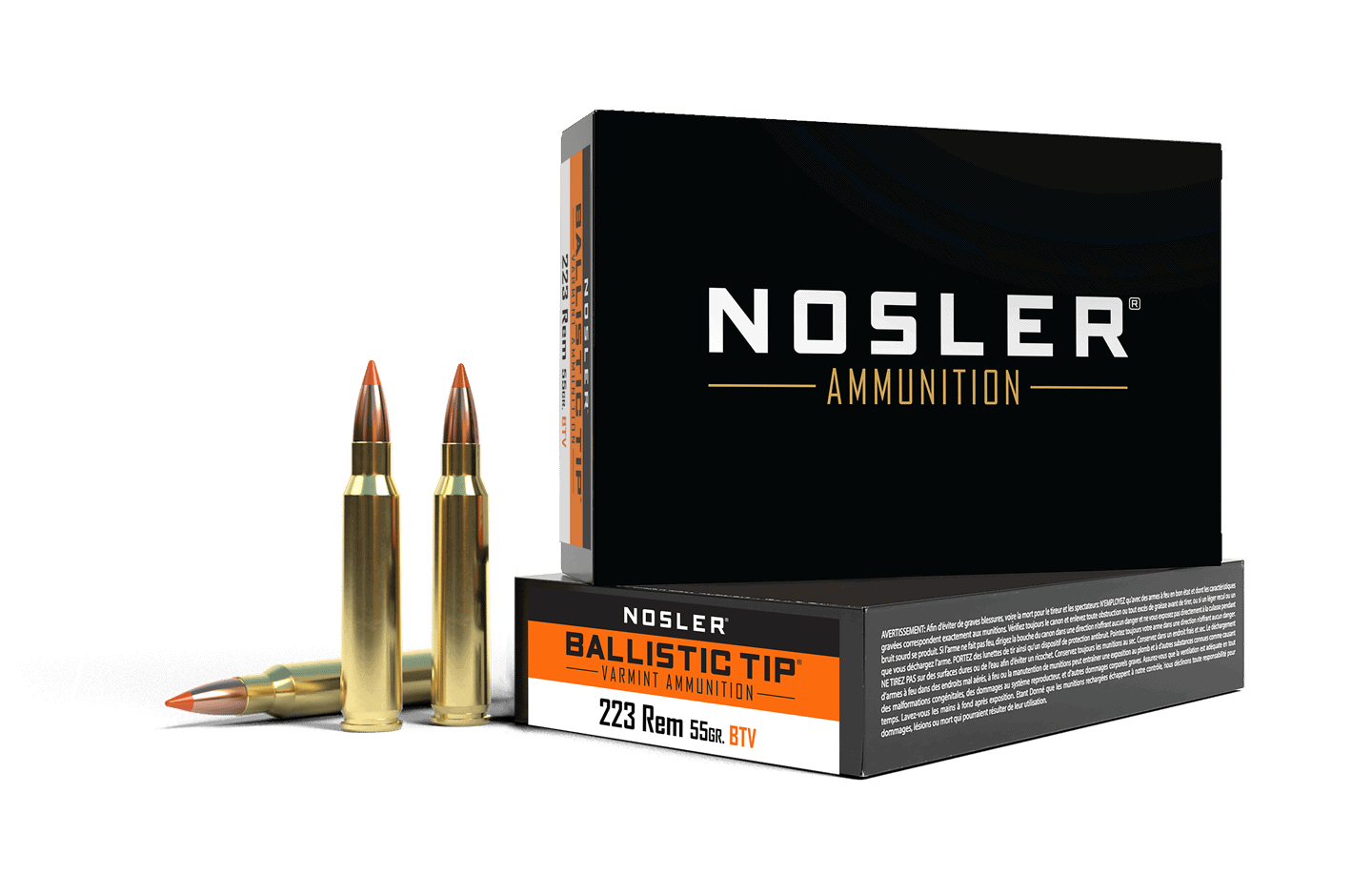Featured image for “Nosler 223 Rem 55gr Ballistic Tip Varmint Ammunition (20ct)”