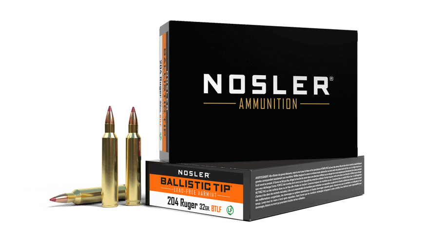Featured image for “Nosler 204 Ruger 32gr Ballistic Tip Lead Free Varmint Ammunition (20ct)”