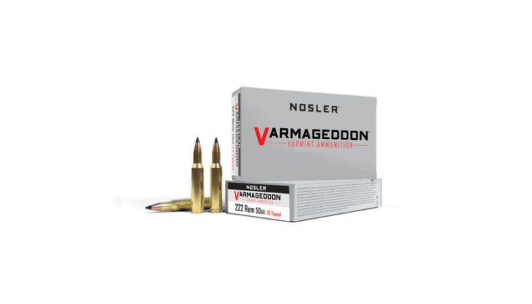 Nosler 222 Rem 50gr FB Tipped Varmageddon Ammunition (20ct) - 65137