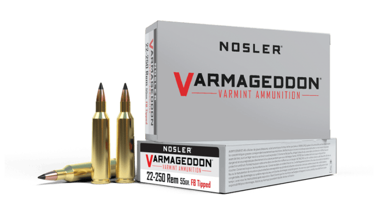 Nosler 22-250 Remington 55gr Varmageddon FB Tipped Ammunition (20ct) - 65155