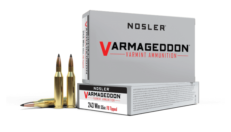 Nosler 243 Winchester 55gr FB Tipped Varmageddon Ammunition (20ct) - 65165