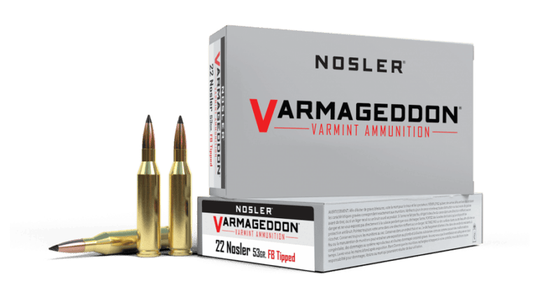 Nosler 22 Nosler 53gr FB Tipped Varmageddon Ammunition (20ct) - 65177