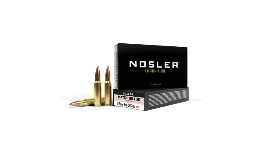 Featured image for “Nosler 6.8mm SPC 115gr Custom Competition Match Grade  Ammunition (20ct)”