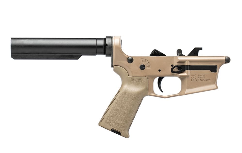 Featured image for “Aero Precision EPC-9 Carbine Complete Lower, MOE Grip, No Stock - FDE Cerakote”