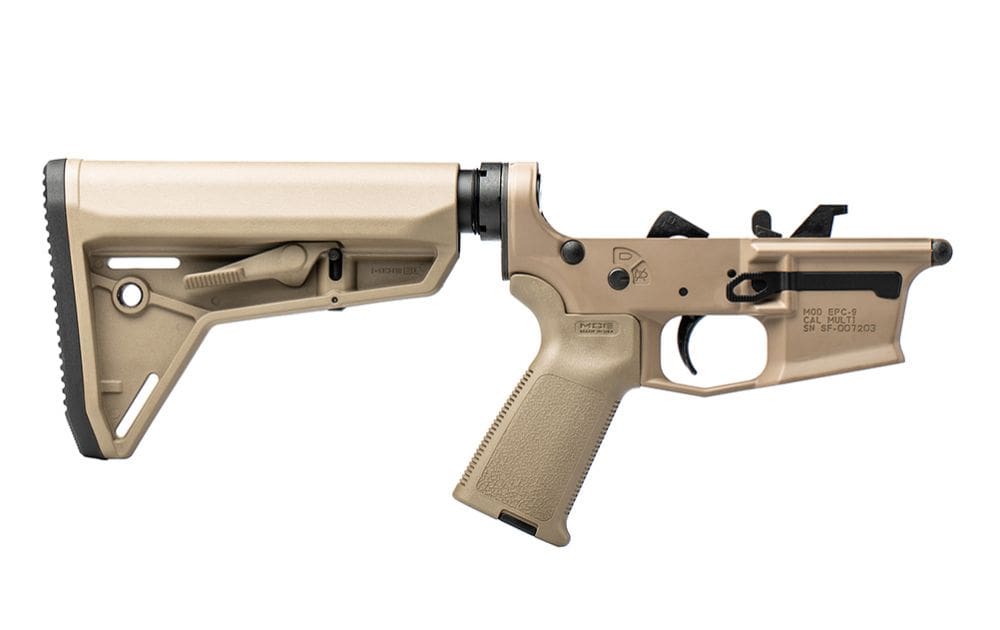 Featured image for “Aero Precision EPC-9 Carbine Complete Lower Receiver, MOE Grip & SL Carbine Stock - FDE Cerakote”