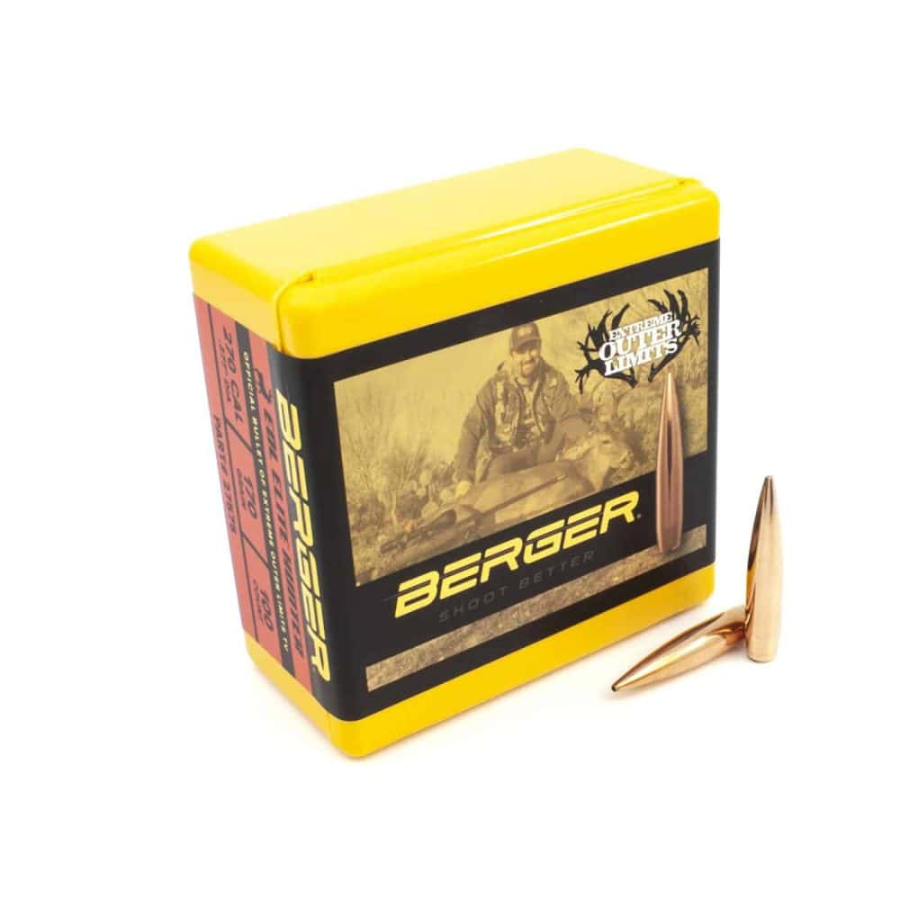 Berger 270 Cal 170 Grain Extreme Outer Limits (EOL) Elite Hunter Rifle Bullets