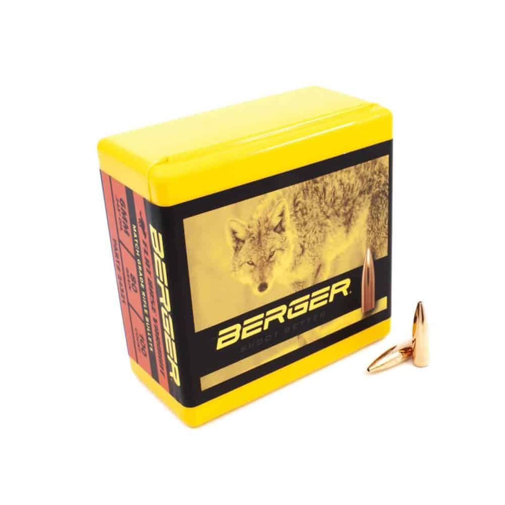 Berger 6mm 80 Grain FB Varmint Rifle Bullets