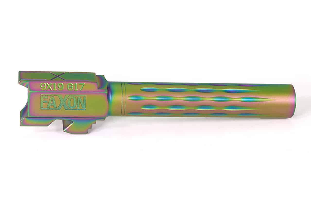 Featured image for “Faxon Flame Fluted Chameleon Barrel For Glock 17”