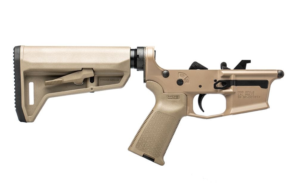 Featured image for “Aero Precision EPC-9 Carbine Complete Lower, MOE Grip, MOE SL-K Stock - FDE Cerakote”
